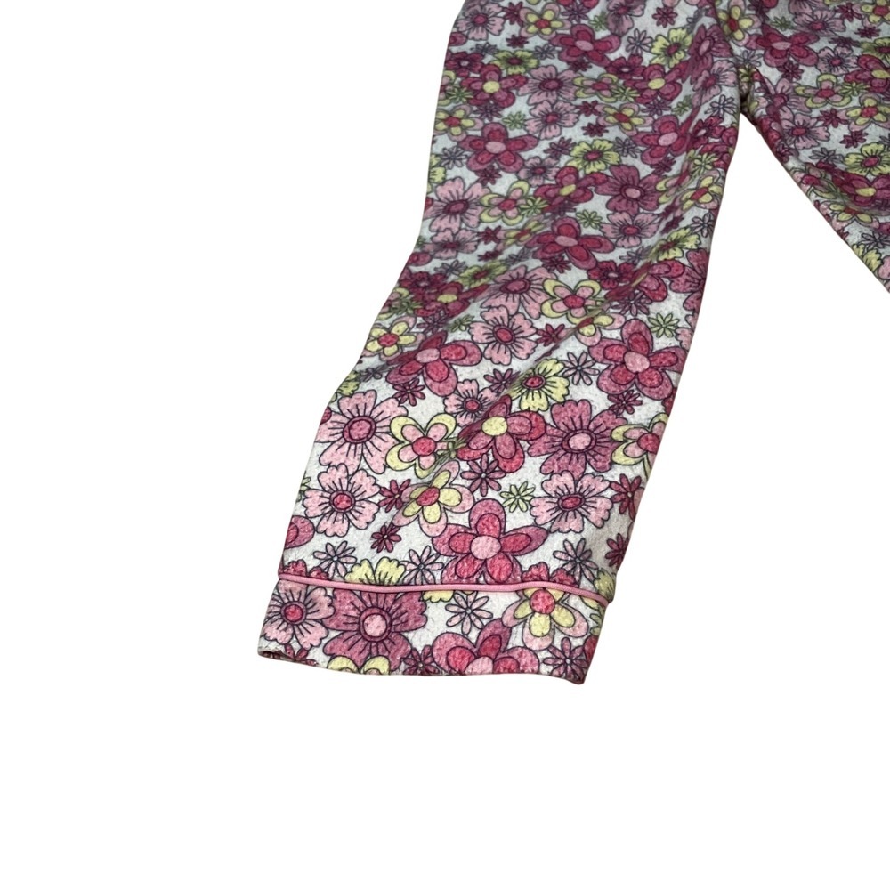 Mon Petit Pajamas Girls 4T Floral Print Button Down Sleepwear Set - Picture 6 of 6